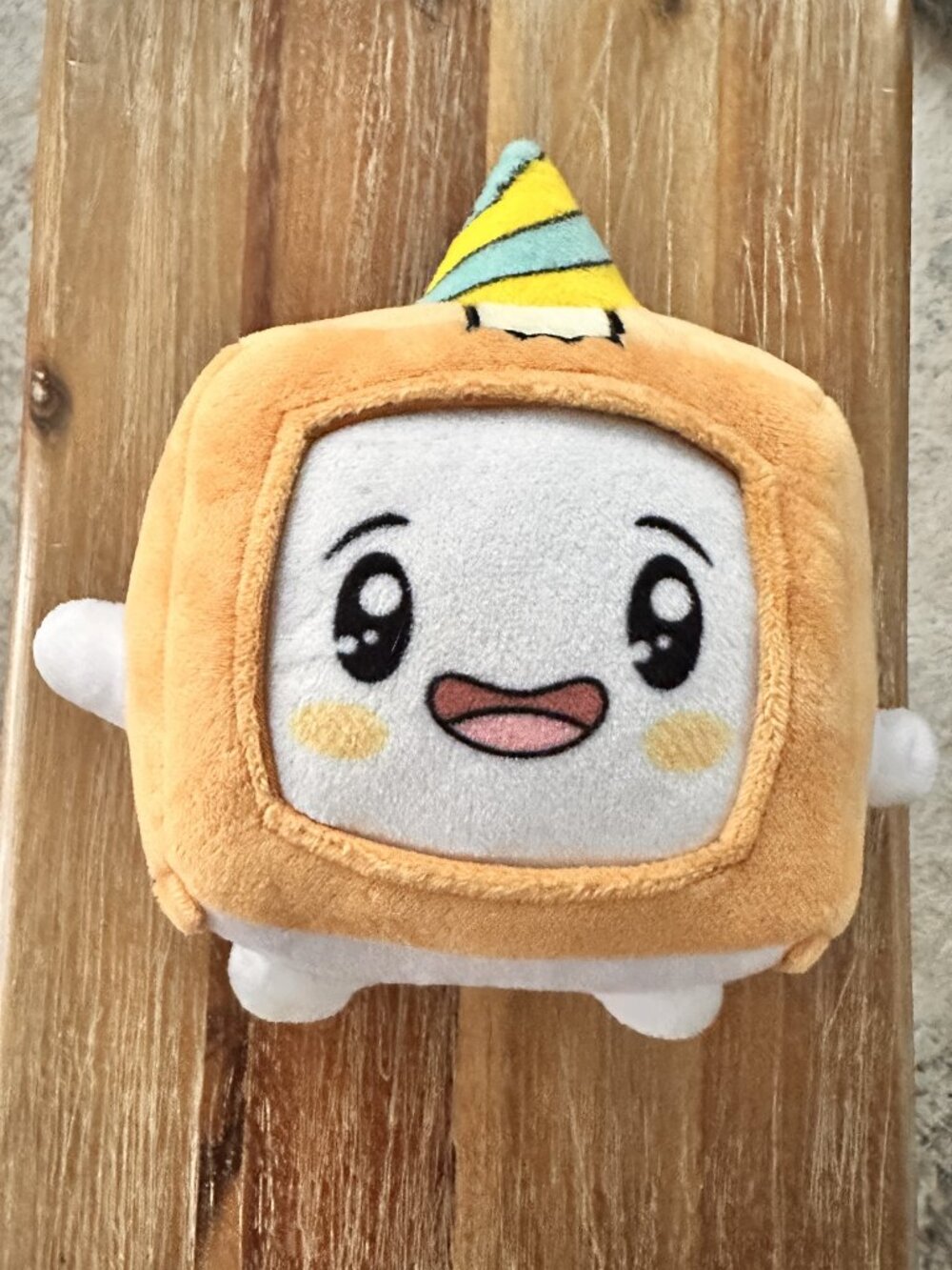 LankyBox 2020 Juniper Boxy Plush Birthday Party Hat Stuffed Animal 8"